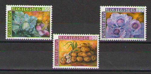 Liechtenstein 1986 Tarım Ürünleri - Flora - MNH Pul Serisi