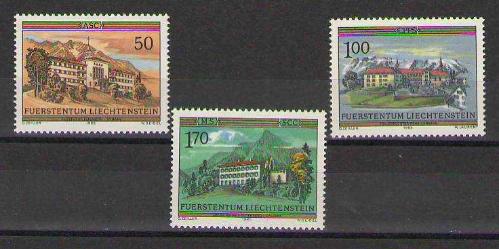 Liechtenstein 1985 Kaleler MNH Pul Serisi