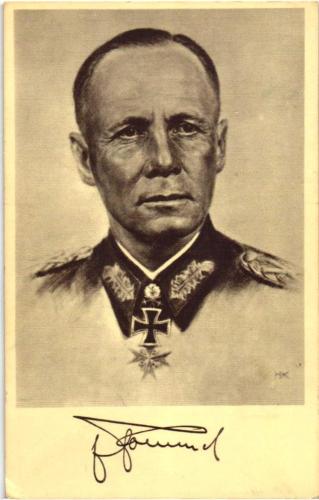 ERWİN ROMMEL KARTPOSTAL (REPRODÜKSİYON) - ALMAN NAZİ KOMUTANI