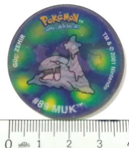 LAYS POKEMON TV TASO 88GRIMER-89MUK GÜÇ ZEHİR ÇİFT YANSIMALI ORİJİNAL 4ÜÜ1AA NADİR