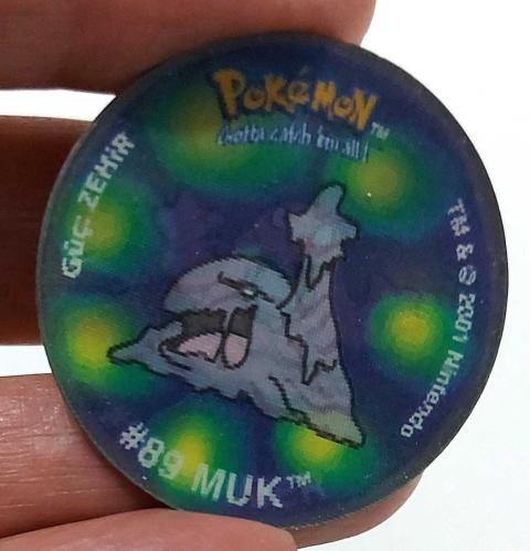LAYS POKEMON TV TASO 88GRIMER-89MUK GÜÇ ZEHİR ÇİFT YANSIMALI ORİJİNAL 4ÜÜ1AA NADİR