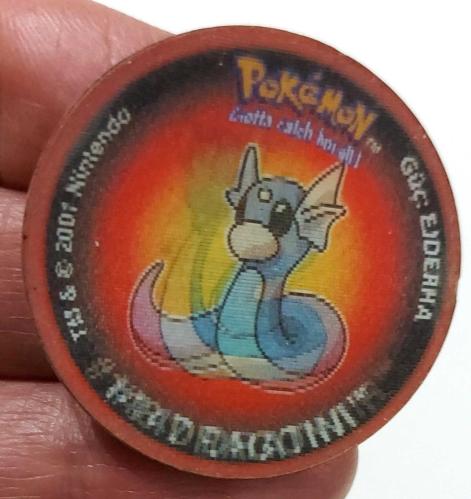 LAYS POKEMON TV TASO 147 DRATINI-148 DRAGONAIR  GÜÇ EJDERNA ÇİFT YANSIMALI ORİJİNAL 5HH1RR NADİR