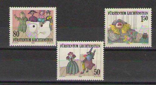 Liechtenstein 1985 Prenslik Koleksiyonu Tabloları MNH Pul Serisi - Sanat