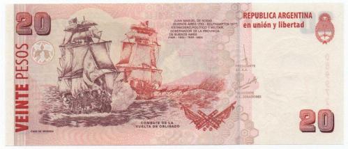 Arjantin 2003 Yılı 20 Peso Çil