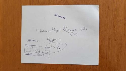TÜRKİYE CUMHURİYETİ ESKİ SAĞLIK BAKANI YILDIRIM AKTUNA'NIN AJANS-BASIN FOTOĞRAFI (KAĞIT BASIM) - 21 x 16 cm EBADINDA - YILDIRIM AKTUNA, ATAKÖY'DE MİGROS MAĞAZASI AÇILIŞINDA KONUŞMA YAPARKEN, 1991, HASAN ÖNKAŞ