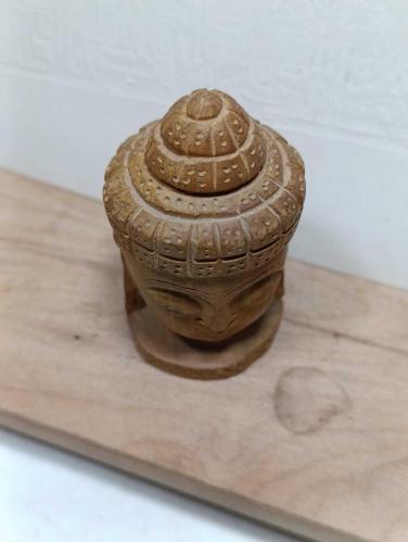 K209-----EL YAPIMI AHŞAP BUDA BAŞI BİBLO