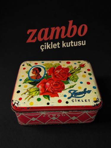 Zambo Çiklet Kutusu Nostaljik metal sakız kutu