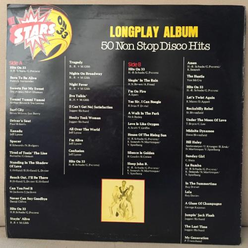 Hit Stars On 33 - Longplay Album - 50 Non Stop Disco Hits / Turkey 19?? / LP / *Disco*