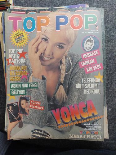 Top pop müzik dergisi 90lar Yonca evcimik aşkın nur yengi yeşim Salkım Mustafa sandal
