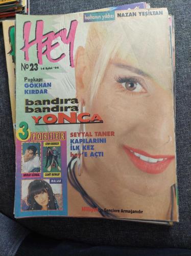 Hey müzik dergisi 90lar  Yonca evcimik cem karaca nalan seyyal taner Nilüfer
