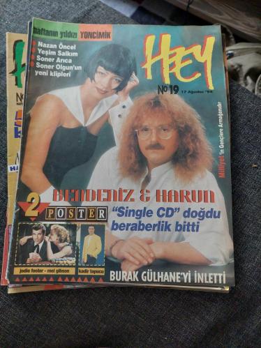 Hey müzik dergisi 90lar bendeniz harun kolçak nazan öncel Yonca evcimik soner arıca
