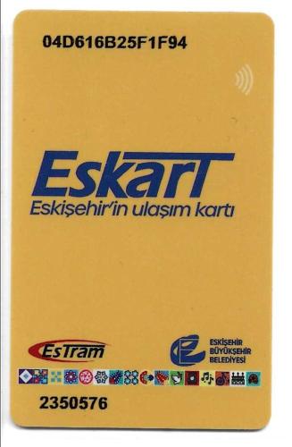 K = ULAŞIM  KARTI ( ESKİŞEHİR ) ES  KART - 2026 ( KULLANILMAMIŞ ) SIFIR ve NADİR
