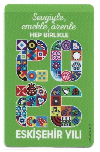 K = ULAŞIM  KARTI ( ESKİŞEHİR ) ES  KART - 2026 ( KULLANILMAMIŞ ) SIFIR ve NADİR