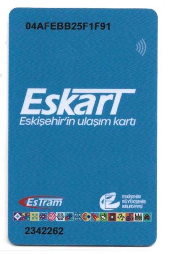 K = ULAŞIM  KARTI ( ESKİŞEHİR ) ES  KART - 2026 ( KULLANILMAMIŞ ) SIFIR ve NADİR
