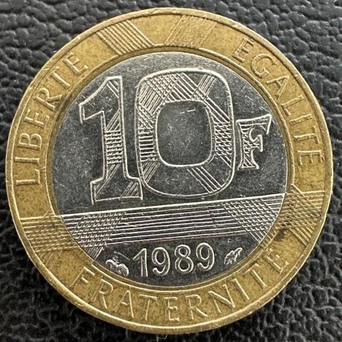 Fransa 10 Frank 1989