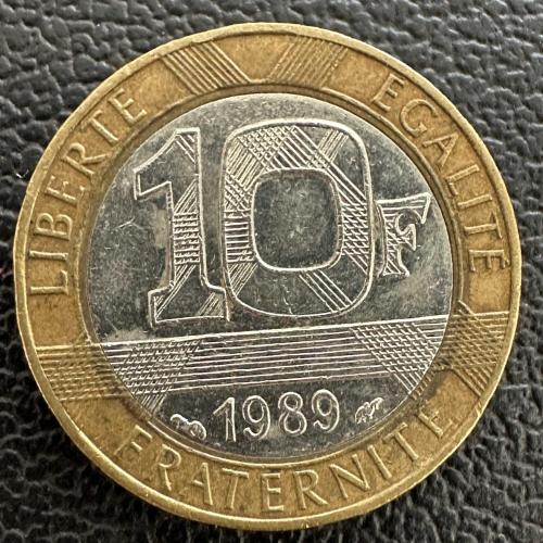 Fransa 10 Frank 1989