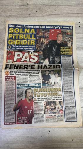 PAS SPOR GAZETESİ - 05 EYLÜL 2002 - FENER Sambacı mı  - KANARYA'YA REVİVO MÜJDESİ  - SUSUN ARTIK  - FENER ÖZEL TARİFE GİDECEK  - MİLLİ YASAK  - ERGÜN'ÜN EYLÜL'Ü  - FELİPE İSYANI  - BELKİ DÖNERİM  - SAĞ ŞERİDİ BOŞALTIN  - BASKETBOL İÇİN KARAR HAFTAYA  - CANAYDIN'A BASKI  - CHRİSTİAN'DAN PAF'LARA DÖRT GOL  - SOLNA PİTBULL GİBİDİR  - HAZIR  - İNANCIN ZARAFETİ  - UHRİN TAM BİR KURTTUR  - SERGİO İDDİALI  - BURNUMDA TÜTÜYOR  - BENSİZ DE YENERLER  - MİLLİ FORMA BAŞKA  - DEVLER UTANDIRDI  - KADIKÖY'DE ŞAŞIRACAKLAR  - GÜZİDE BİR SPOR AŞIĞI  - ÇEKİCİ GÜZEL VE YETENEKLİ  - DERSİMİZ SLOVAKYA  - MİLLİLER STRES ATTI  - SAMSUNSPOR'DA REVİZYON KAPIDA  - ELAZIĞ'DA BULAK ÇIKMAZI  - DENİZLİ'DE HATA YAPAN YANACAK  - FENER DÜŞÜNSÜN  - HADİ TÜRKMEN  - ORTEGA  - ÖZDEMİR  - JOHNSON  - ABDULLAH  - APO  - CELALETTİN BİLGİÇ  - REVİVO  - YUSUF  - CEYHUN  - TUNCAY  - ÜMİT ÖZAT  - M.DOĞAN  - LORANT  - MİROSLAV STEVİC  - HAKAN  - CEM KARACA  - FATİH  - OGÜN  - ERGÜN  - FELİPE  - TERİM  - SERGİO ALMAGUER