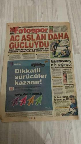 FOTOSPOR SPOR GAZETESİ - TURKISH NEWSPAPER - DOĞUM GÜNÜ HEDİYESİ  - EKSİKSİZ TAM TAKIM GAZETE - 16 EKİM 2006 PAZARTESİ  ALEX DE SOUZA - ÖNDER TURACI - TÜMER METİN - SERKAN BALCI - CAN ARAT - KERİM ZENGİN - AZİZ YILDIRIM - MARCELLO LIPPI - ZICO - GÖKHAN ZAN - İBRAHİM ÜZÜLMEZ - SERDAR KURTULUŞ - BURAK YILMAZ - İBRAHİM AKIN - RİCARDİNHO - DELGADO - TIGANA - NURİ ALBAYRAK - ERSEN MARTİN - HÜSEYİN ÇİMSİR - AHMET NAZİF ZORLU - HALUK ÇUBUKÇU - MUAZZEZ ERSOY - MEHMET ALİ YILMAZ - İBRAHİM CEVAHİR  FENERBAHÇE’DE TARAFTARLAR ANKARASPOR BERABERLİĞİ SONRASI YÖNETİMİ ELEŞTİRDİ: “TÜRK OYUNCULAR HARCANMAZ, ALEX KOŞMUYOR, TAKIMDA DEVRİM ŞART” - ZICO’NUN GELECEĞİ TARTIŞILIYOR, İTALYAN BASINI LİPPİ’NİN TÜRKİYE İLE TEMAS HALİNDE OLDUĞUNU YAZDI - BEŞİKTAŞ GENÇLERBİRLİĞİ’Nİ GÖKHAN ZAN’IN GOLÜYLE GEÇTİ, LİGDE 3. SIRAYA YÜKSELDİ - RİCARDİNHO OYUNA GİRDİ, MAÇIN KADERİNİ DEĞİŞTİRDİ, UEFA KUPASI’NDA TOTTENHAM MAÇI ÖNCESİ MORAL OLDU - TRABZONSPOR’DA ALBAYRAK’A DAVA, ERSEN MARTİN MİLLİ FORMAYI İSTİYOR, HÜSEYİN ÇİM