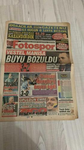 FOTOSPOR SPOR GAZETESİ - TURKISH NEWSPAPER - DOĞUM GÜNÜ HEDİYESİ  - EKSİKSİZ TAM TAKIM GAZETE -  21 EKİM 2006 CUMARTESİ  CANER ERKİN - ANDERSON - WOOTER - JOHANA - BALILI - ADAMA COULIBALY - ERIK GERETS - YILDIRIM DEMİRÖREN - JEAN TIGANA - DELGADO - RİCARDİNHO - RUNJE - NOBRE - GÖKHAN ZAN - ERSEN MARTİN - ZİYA DOĞAN - ZİYYAT KAFKAS - HÜSEYİN ÇİMSİR - JOSE KLEBERSON - KAROL PECZE - FARUK HADŽIBEGIĆ - SEDAT PEKER - HAKAN BALTA - SERVET ÇETİN - HOLSKO - ZELENKA - MONDRAGON - HASAN ŞAŞ - CARRUSCA - FATİH TERİM  VESTEL MANİSA İLK YENİLGİSİNİ ALDI: SİVASSPOR 3-2 KAZANDI, BALİLİ TARİHE GEÇTİ - TRABZONSPOR GENÇLERBİRLİĞİ’NE 3-0 YENİLDİ, ŞAMPİYONLUK UMUTLARI SARSILDI - GALATASARAY BUGÜN ERCİYES DEPLASMANINDA, HAKAN ŞÜKÜR VE HASAN ŞAŞ KADRO DIŞI - GERETS’E YÖNETİMDEN EK KREDİ ÇIKTI - MONDRAGON REST ÇEKTİ: “SEZON SONU ÜLKEME DÖNÜYORUM” - FENERBAHÇE NEWCASTLE’A 1-0 YENİLDİ, ZICO: “BEN EMİR ALMAM, KADROYU BEN YAPARIM” - İNGİLİZ BASINI EMRE’Yİ ELEŞTİRDİ, “ÖPÜLDÜN EMRE” MAİLLERİ YAĞDI - BEŞİKTAŞ TOTT