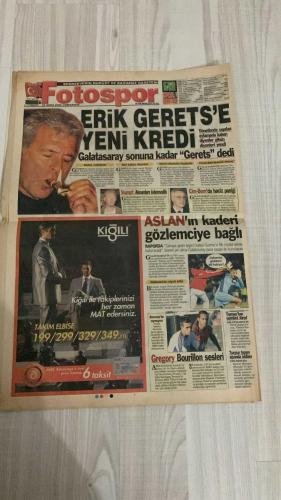 FOTOSPOR SPOR GAZETESİ - TURKISH NEWSPAPER - DOĞUM GÜNÜ HEDİYESİ  - EKSİKSİZ TAM TAKIM GAZETE -  21 EKİM 2006 CUMARTESİ  CANER ERKİN - ANDERSON - WOOTER - JOHANA - BALILI - ADAMA COULIBALY - ERIK GERETS - YILDIRIM DEMİRÖREN - JEAN TIGANA - DELGADO - RİCARDİNHO - RUNJE - NOBRE - GÖKHAN ZAN - ERSEN MARTİN - ZİYA DOĞAN - ZİYYAT KAFKAS - HÜSEYİN ÇİMSİR - JOSE KLEBERSON - KAROL PECZE - FARUK HADŽIBEGIĆ - SEDAT PEKER - HAKAN BALTA - SERVET ÇETİN - HOLSKO - ZELENKA - MONDRAGON - HASAN ŞAŞ - CARRUSCA - FATİH TERİM  VESTEL MANİSA İLK YENİLGİSİNİ ALDI: SİVASSPOR 3-2 KAZANDI, BALİLİ TARİHE GEÇTİ - TRABZONSPOR GENÇLERBİRLİĞİ’NE 3-0 YENİLDİ, ŞAMPİYONLUK UMUTLARI SARSILDI - GALATASARAY BUGÜN ERCİYES DEPLASMANINDA, HAKAN ŞÜKÜR VE HASAN ŞAŞ KADRO DIŞI - GERETS’E YÖNETİMDEN EK KREDİ ÇIKTI - MONDRAGON REST ÇEKTİ: “SEZON SONU ÜLKEME DÖNÜYORUM” - FENERBAHÇE NEWCASTLE’A 1-0 YENİLDİ, ZICO: “BEN EMİR ALMAM, KADROYU BEN YAPARIM” - İNGİLİZ BASINI EMRE’Yİ ELEŞTİRDİ, “ÖPÜLDÜN EMRE” MAİLLERİ YAĞDI - BEŞİKTAŞ TOTT