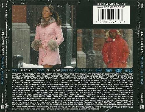 JENNIFER LOPEZ - I’M GLAD DVD SINGLE 2003