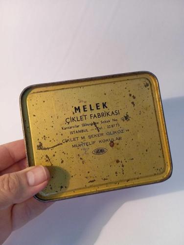 melek Çiklet metal sakiz Kutusu