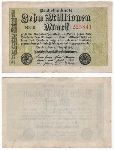 Almanya 1923 Yılı 10.000.000 Mark ÇÇT