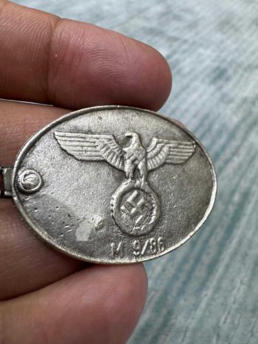 Gümüş kaplama nazi künye