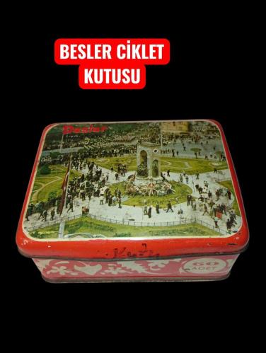 BESLER Çiklet metal sakiz Kutusu