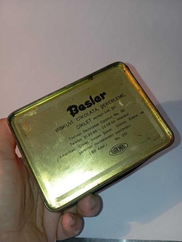 BESLER Çiklet metal sakiz Kutusu