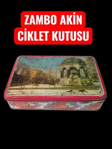 ZAMBO AKİN Çiklet metal sakiz Kutusu