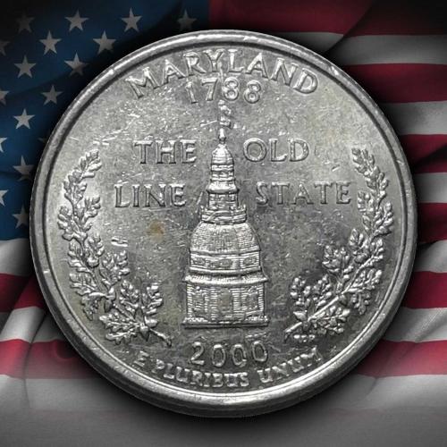 ABD 2000 Yılı ¼ Dolar Maryland ÇİL
