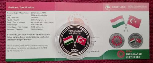 Türk -  Macar Kültür Yılı 2024 Gümüş Hatıra Parası