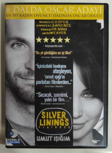 SILVER LININGS PLAYBOOK * UMUT IŞIĞIM * JENNIFER LAWRENCE * BRADLEY COOPER * ROBERT DE NIRO * DVD
