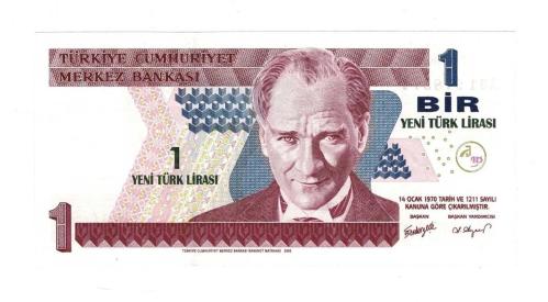 8.Emisyon 1.Tertip 1 Yeni Türk Lirası (1 YTL) Seri A31 - ÇİL TCK10244