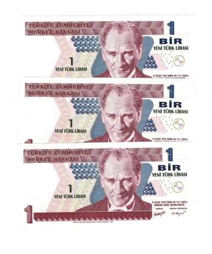 8.Emisyon 1.Tertip 1 Yeni Türk Lirası (1 YTL) Seri Takipli *A31* - ÇİL TCK10245