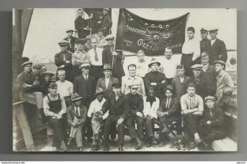 1917 RUS BOLŞEVİK DEVRİMİ ÇOK NADİR KOLEKSİYONLUK FOTOĞRAF KARTI...