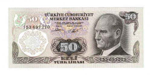 6.Emisyon 2.Tertip 50 Lira Seri I53 - ÇİL TCK10247