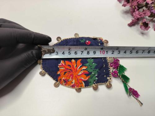 Antika Para Kesesi - Eskilerden işlemeli Kese - Antika Kese - Osmanlı Tarzı Para Altın Kesesi - Bozuk Para Kesesi - 003
