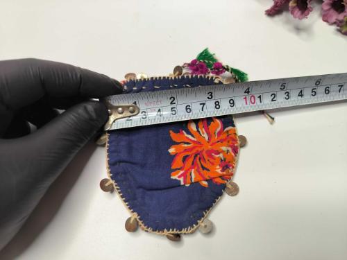 Antika Para Kesesi - Eskilerden işlemeli Kese - Antika Kese - Osmanlı Tarzı Para Altın Kesesi - Bozuk Para Kesesi - 003