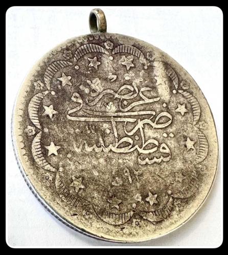 1293/2 - (١٢٩٣ /٢)  20 Kuruş (1877-II.ABDÜLHAMİD)  KM#722 (24 Gr.Gümüş/Ag 830 Ayar)