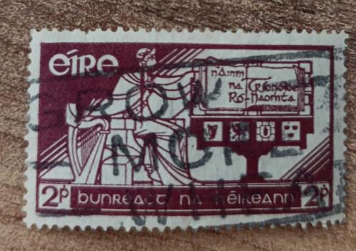 1937 İrlanda Anayasa _ Damgalı pul