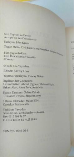 Sivil toplum ve devlet - Avrupa'da yeni yaklaşımlar