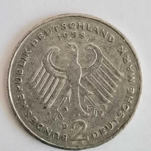 ALMANYA  1979 D     2  MARK   HATIRA  Dr.Kurt Schumacher. 30. Yıldönümü - Federal Cumhuriyet (1949 - 1979)