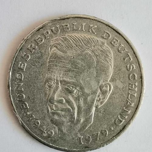 ALMANYA  1979 D     2  MARK   HATIRA  Dr.Kurt Schumacher. 30. Yıldönümü - Federal Cumhuriyet (1949 - 1979)