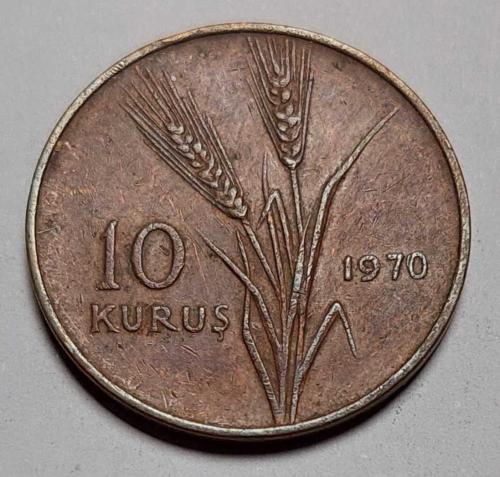 1970 Bakır 10 Kuruş #846