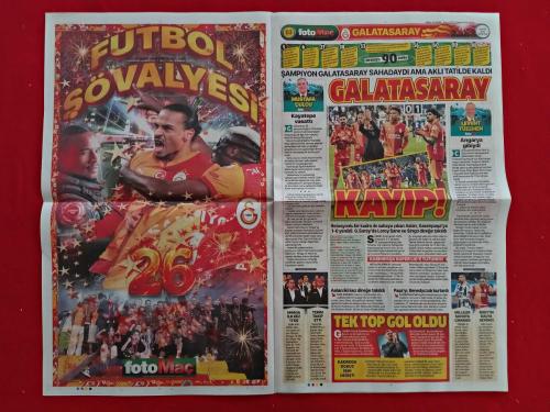Poster - Leroy Aziz Sane - 18 Mayıs 2026 - Kasımpaşa 1-0 Galatasaray, Fenerbahçe 3-3 Eyüpspor, Trabzonspor 0-3 Gençlerbirliği, Antalyaspor, Kocaelispor, Kayserispor, Konyaspor, Ziraatbank Voleybol - Fotomaç Gazetesi - Tam Gazete
