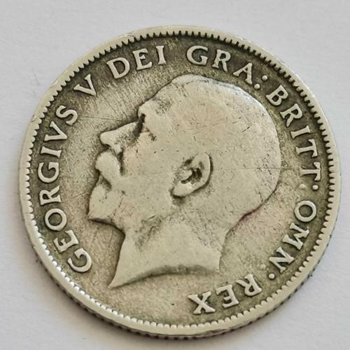 İNGİLTERE  1921  6 PENCE  GÜMÜŞ 2,83 GRAM