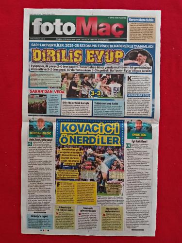 Fenerbahçe 3-3 Eyüpspor, Ziraatbank Voleybol - 18 Mayıs 2026 - Fotomaç Gazetesi - Tek Yaprak