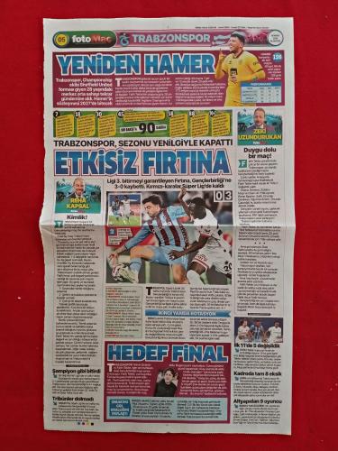 Trabzonspor 0-3 Gençlerbirliği - Fotomaç Gazetesi - Tek Yaprak